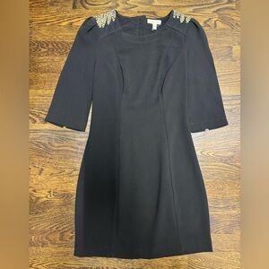 Silence & Noise Black Mini Dress with Open Back, Size: S